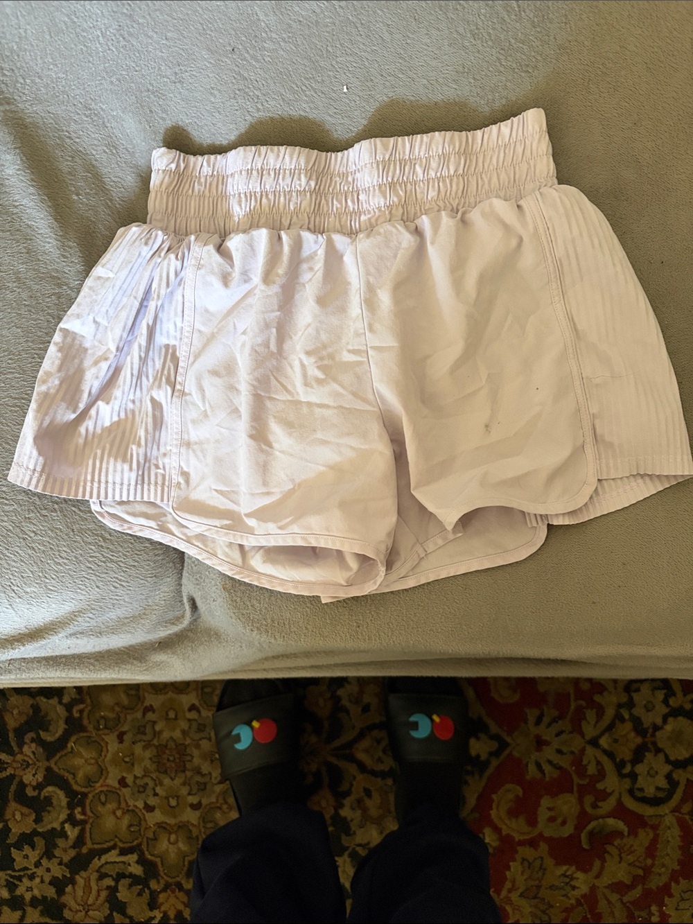 all in motion Pale Pink Elastic-Waist Athletic Shorts